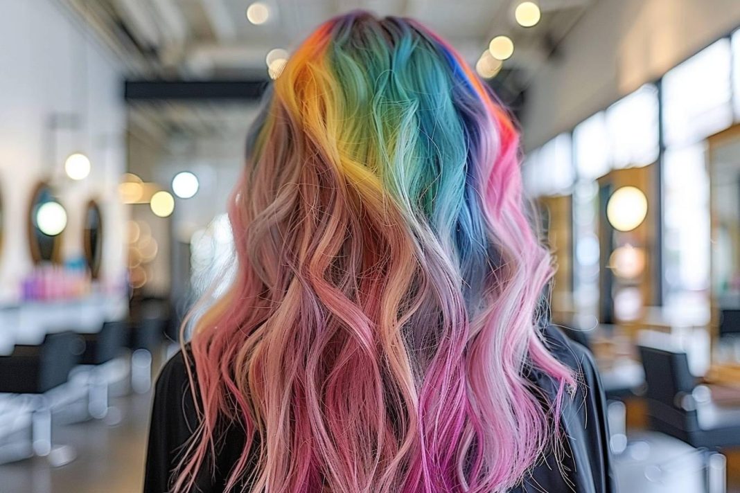 Coiffure tie and dye