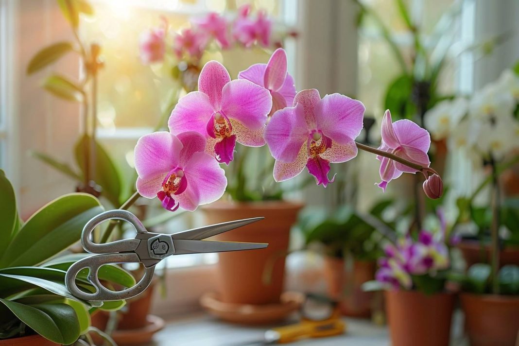 Comment couper une orchidée ,