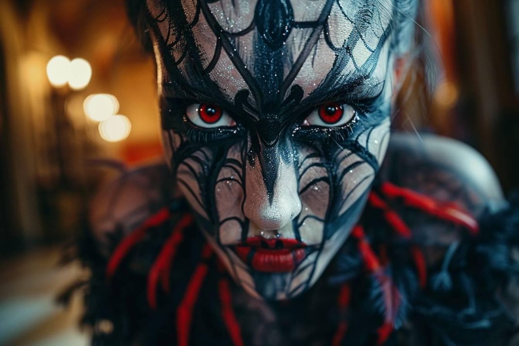 Maquillage araignée halloween