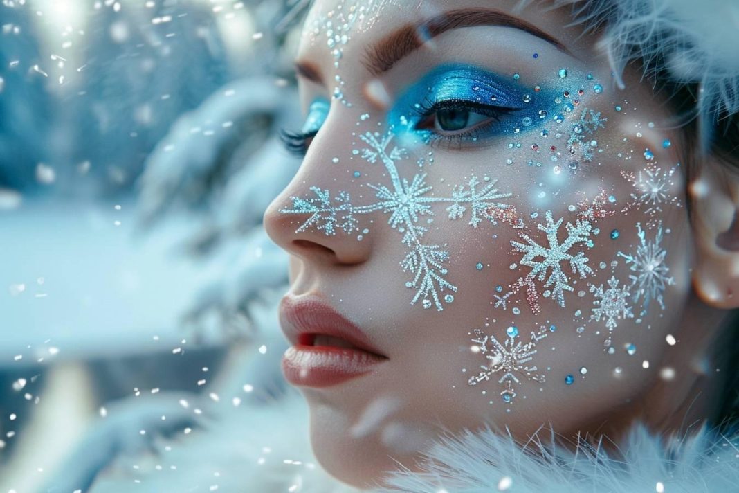 Maquillage de la reine des neiges