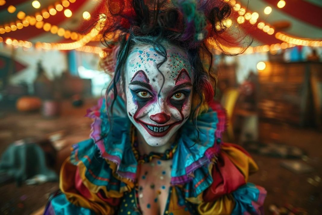 Maquillage halloween clown