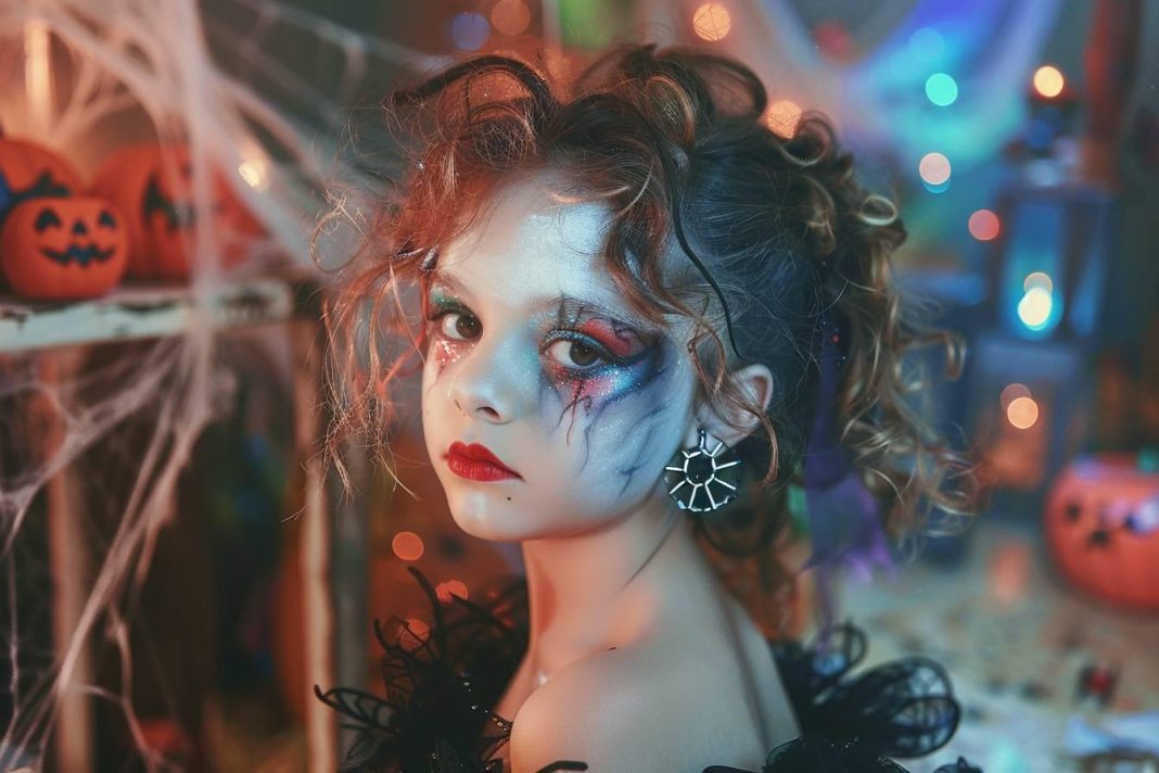 Maquillage halloween fille