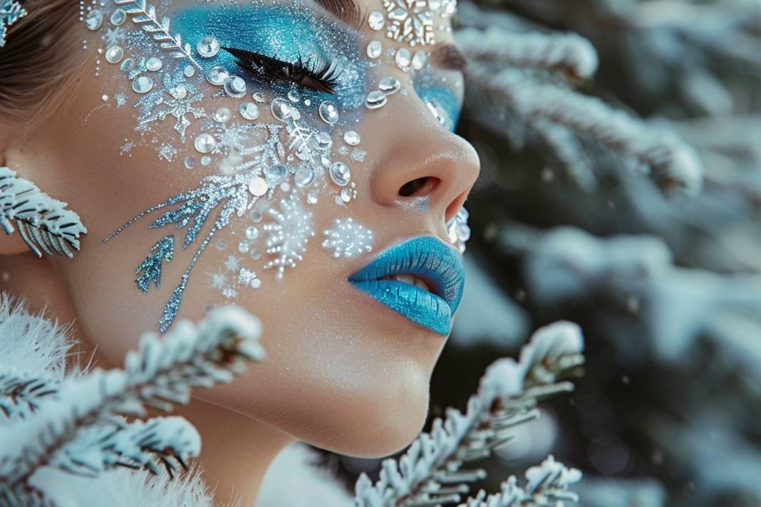 Maquillage reine des neiges