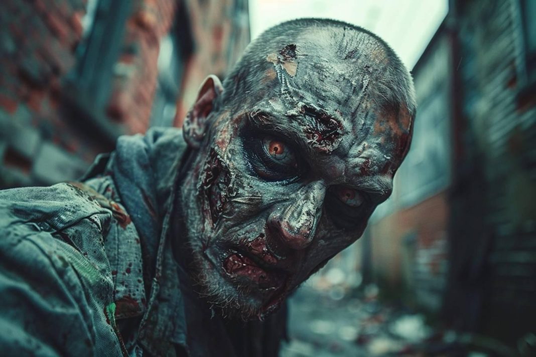 Maquillage zombie homme