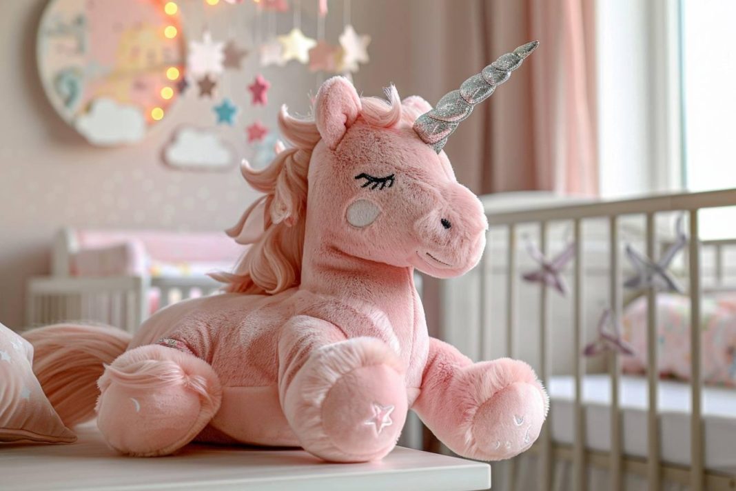 Où acheter un doudou licorne rose pour une petite fille qui va bientôt naitre ?