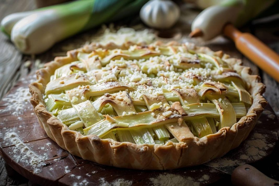 Tarte aux poireaux, toujours appréciée par les petits et les grands