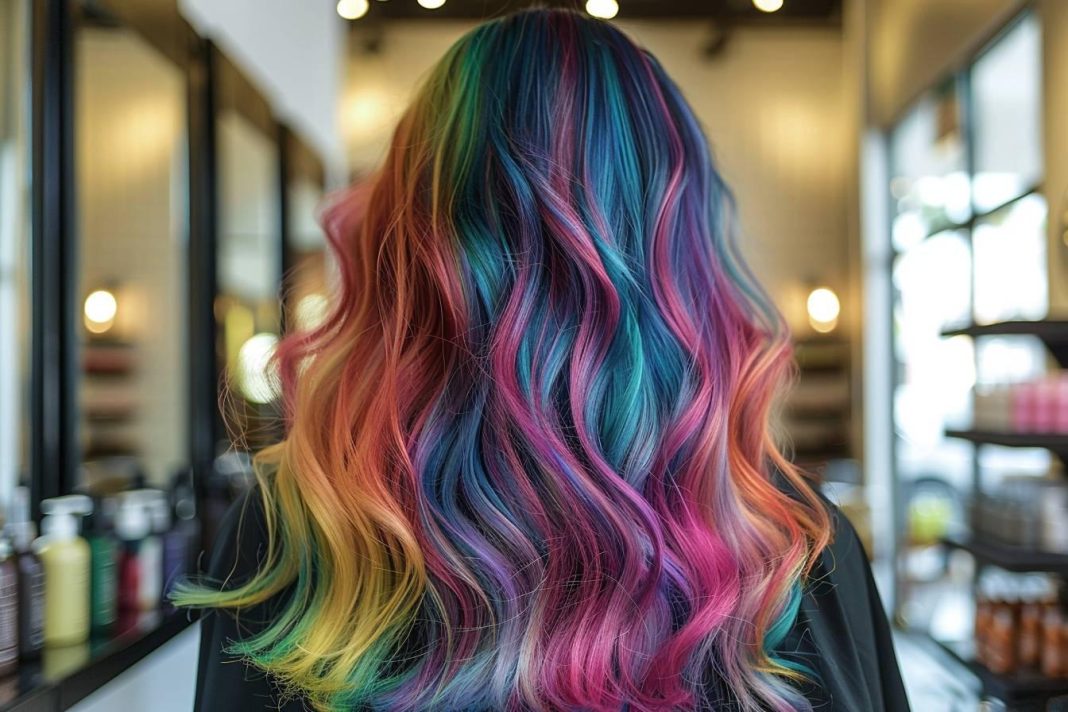 Tie and dye cheveux