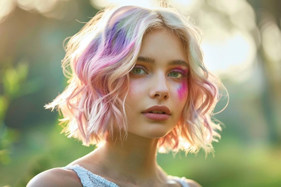 Tie and dye sur cheveux courts