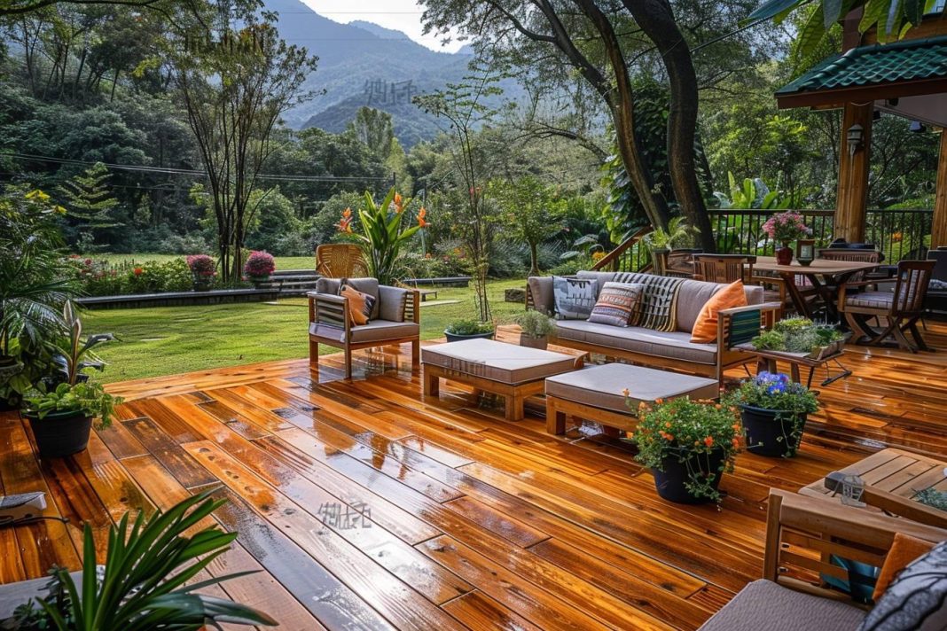 Une terrasse en bois vraiment superbe